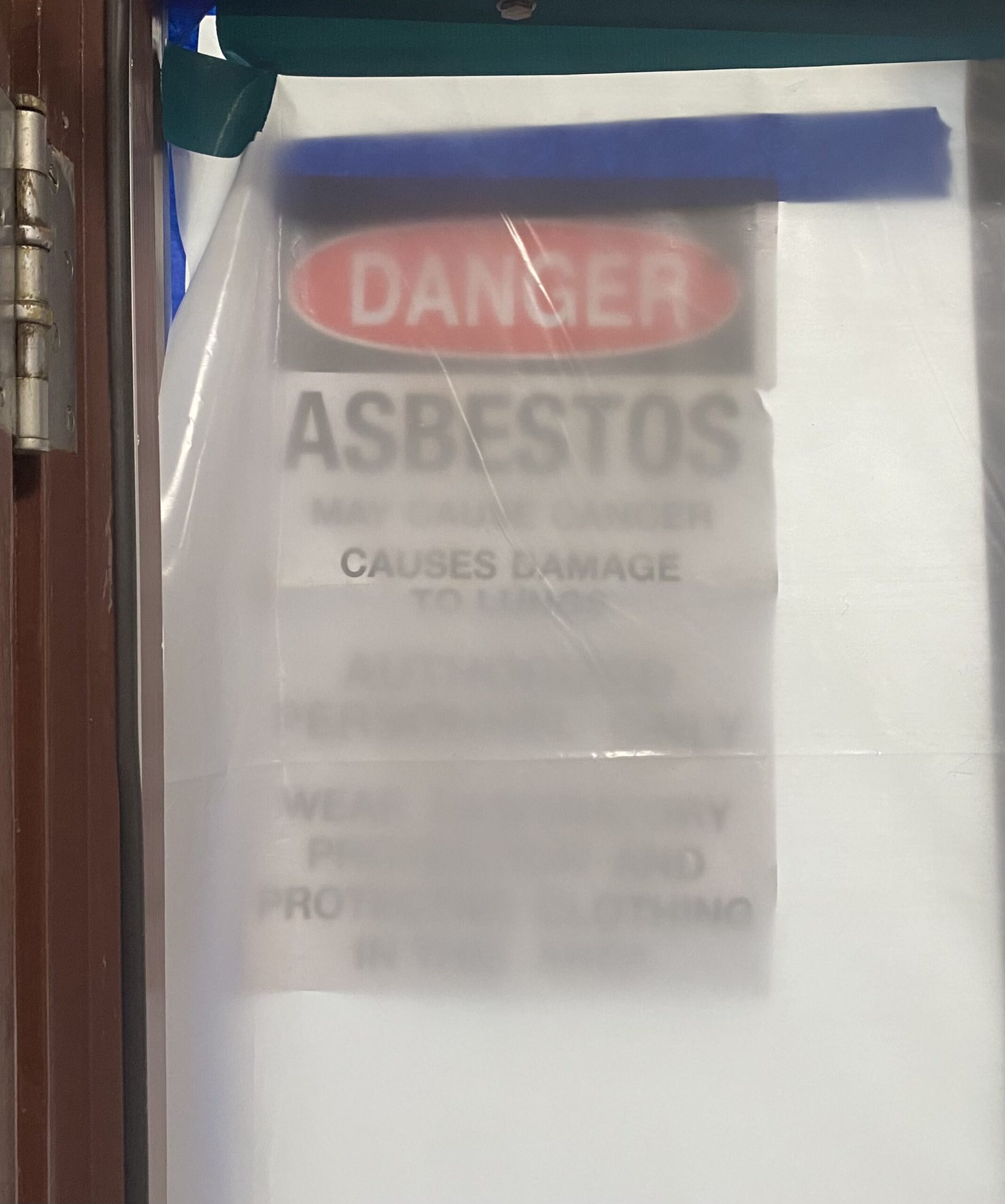 Asbestos in main building